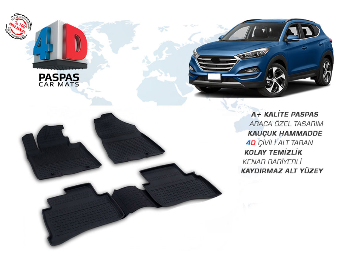Hyundai Tucson 4D Paspas Siyah (2015-)
