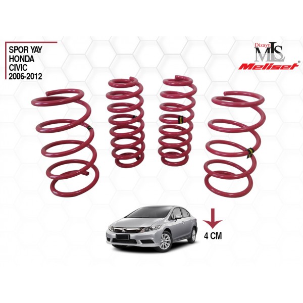 Honda Civic Yay Helezon 40mm İndirme 2006-2012 Yılları Arasına Uyumlu