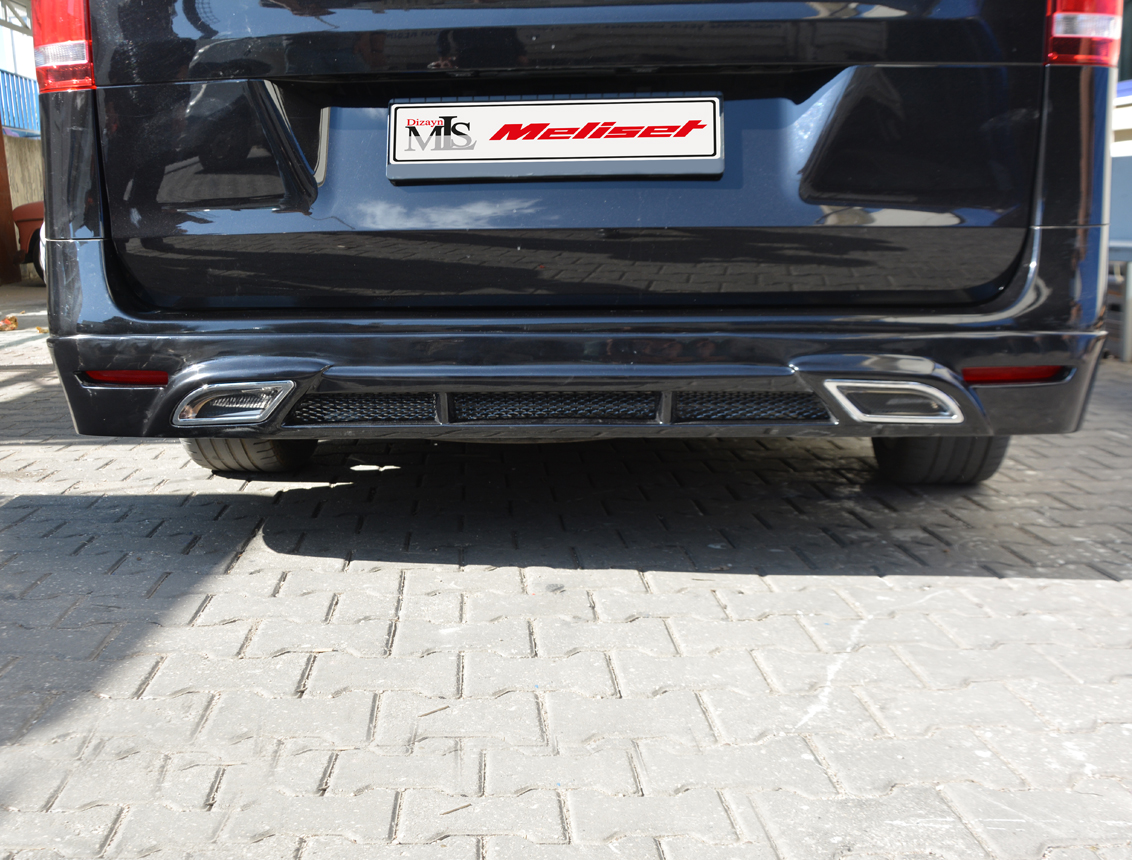 Mercedes Vito W447 Arka Tampon Geçme Çift Egzoz 2015 ve Sonrası