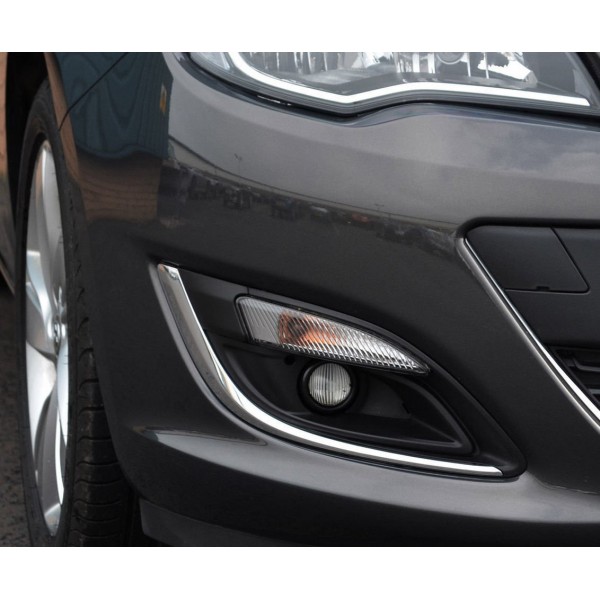 Opel Astra J Sis Farı Cercevesi 2 Parça Paslanmaz Çelik (2012-)