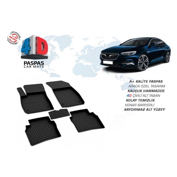 Opel İnsignia Grand Sport 4D Paspas Siyah (2017-)