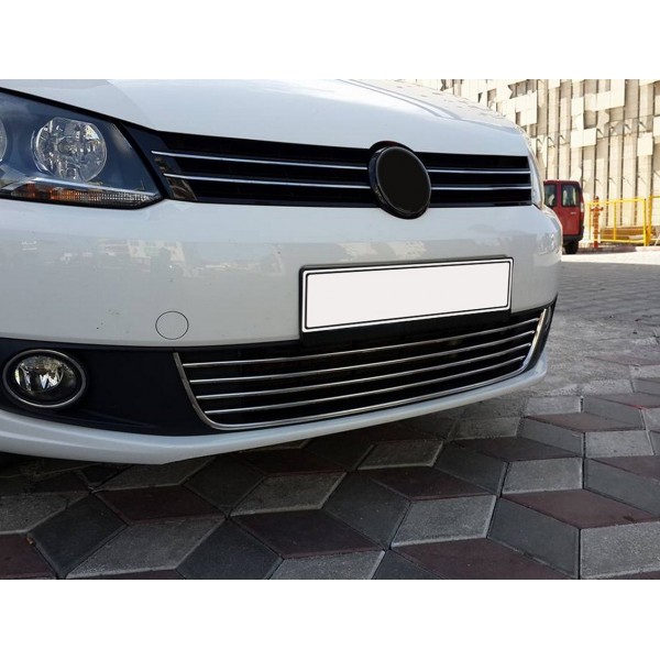 VW Caddy Ön Tampon Çerçevesi 5 Parça Paslanmaz Çelik 2010-2014